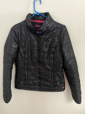 Aeropostale light black puffer jacket size medium